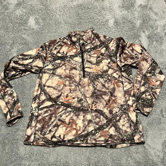 Mountain Dew x Lost Camo Shirt Mens Large XD Half Zip Pullover Sweatshirt - Picture 1 of 7